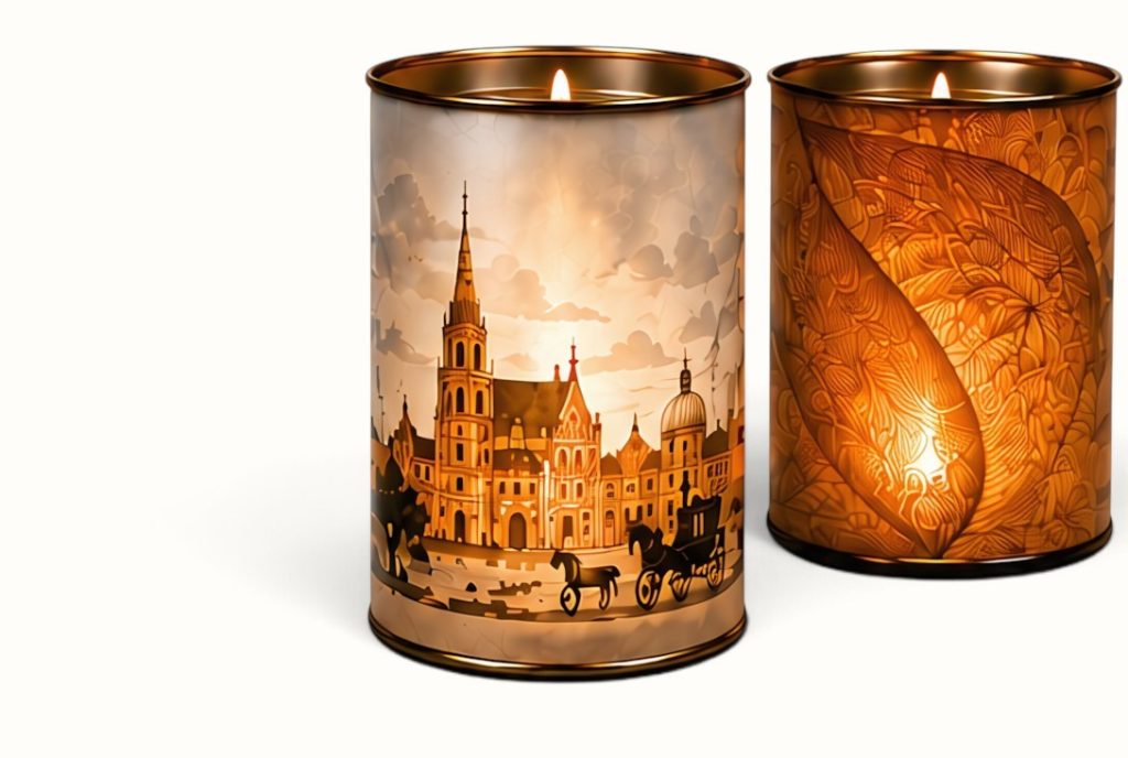 Zen Light candles glowing