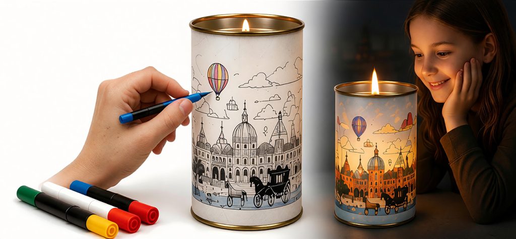 Coloring candle